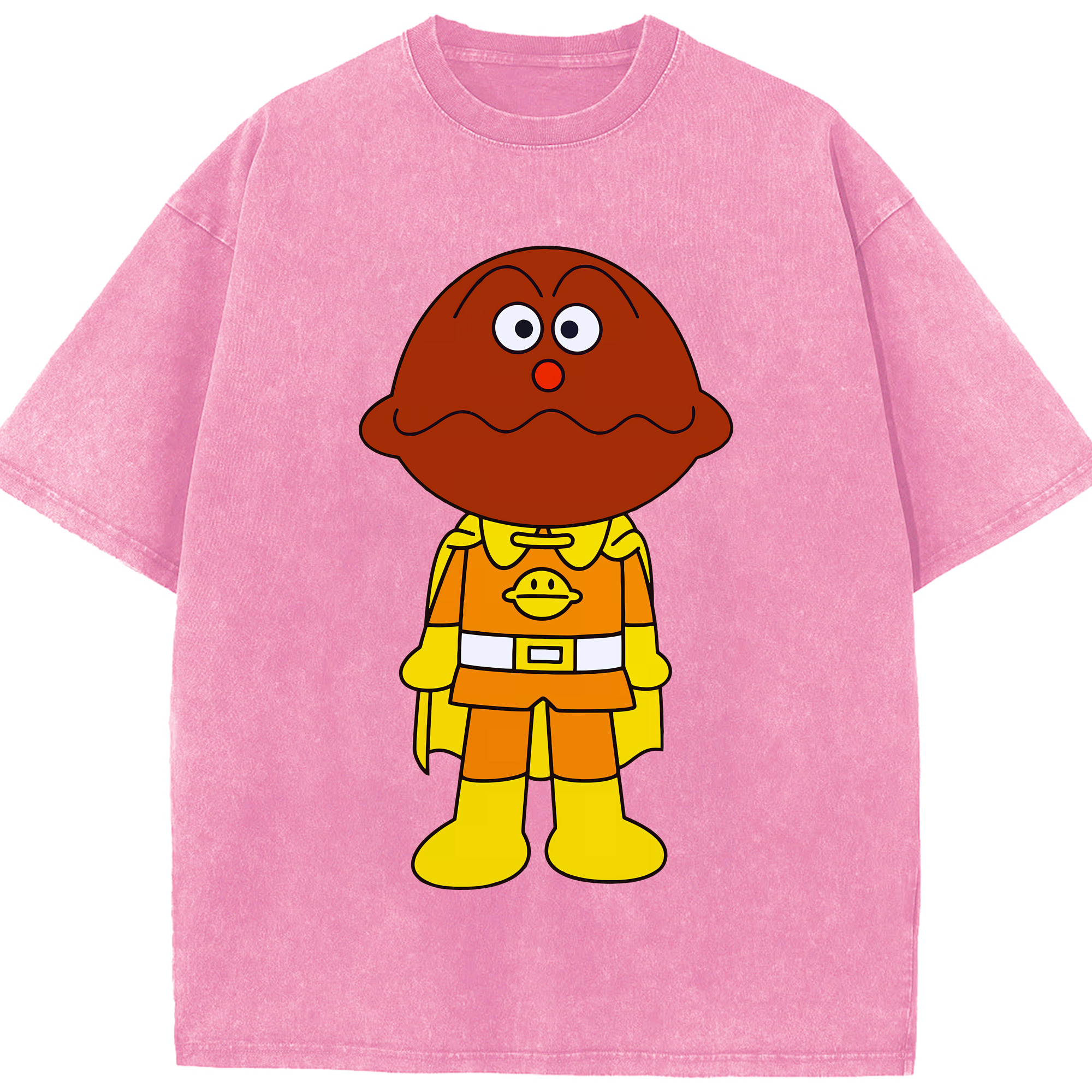 （画像用） アンパンマン Anpanman 綿100% ヴィンテージ風 半袖Tシャツ（フロントプリント）